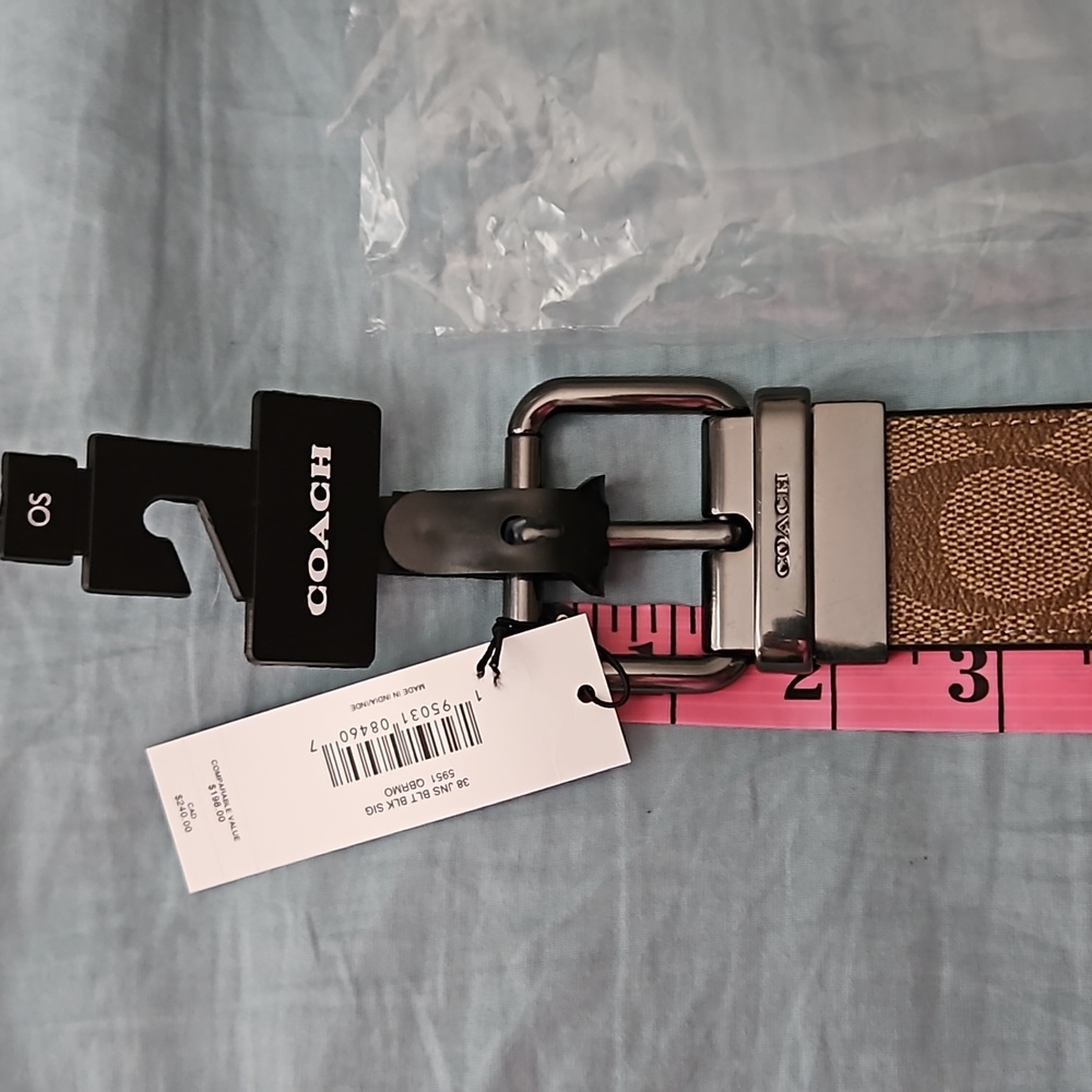 Authentic Coach leather reversible belt